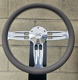 14" Polished Double Barrel Half Wrap - Vinyl