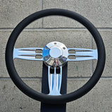 14" Polished Double Barrel Half Wrap - Vinyl