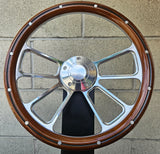 14" Billet Octane - Mahogany