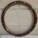 16" Mahogany Wood with Aluminum Rivets Half Wrap