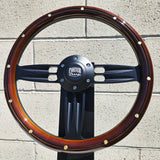 14" Black Double Barrel - Mahogany