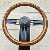 14" Black Double Barrel - Mahogany