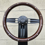 14" Black Double Barrel - Mahogany