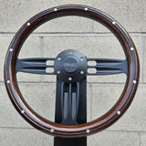 14" Black Double Barrel - Mahogany