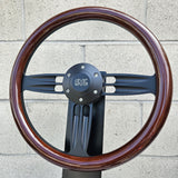 14" Black Double Barrel - Dark Wood