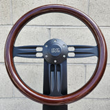 14" Black Double Barrel - Dark Wood