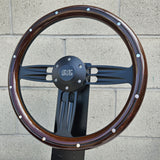 14" Black Double Barrel - Mahogany