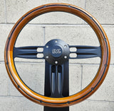 14" Black Double Barrel - Mahogany