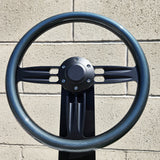 14" Black Double Barrel Half Wrap - Vinyl