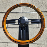 14" Black Double Barrel - Mahogany