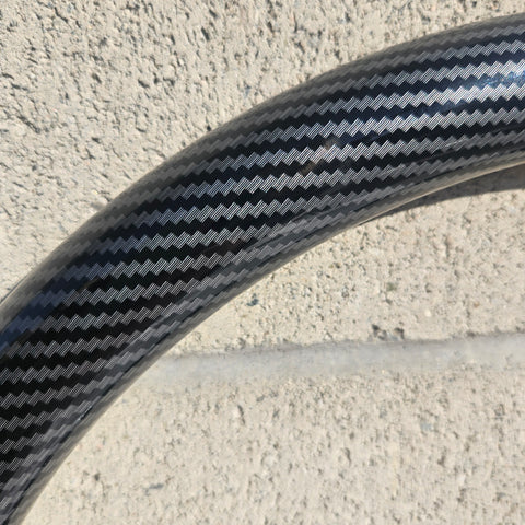 16" Hydro Dipped Half Wrap - Striped Carbon Fiber