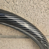 16" Hydro Dipped Half Wrap - Striped Carbon Fiber