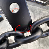 FACTORY SECOND: 11" BLACK 3 SPOKE CHAIN
