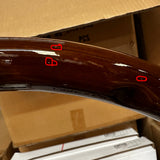 FACTORY SECOND: 18" CHROME DUAL CLASSIC DARK WOOD W RIVETS