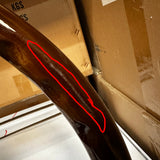 FACTORY SECOND: 18" CHROME DUAL CLASSIC DARK WOOD W RIVETS