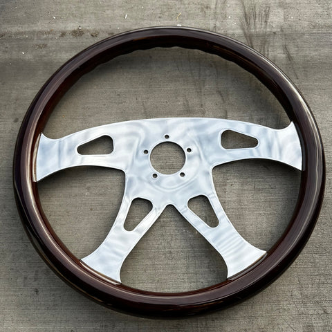 FACTORY SECOND: 18" CHROME TALON DARK WOOD