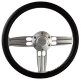 14" Polished Double Barrel Half Wrap - Vinyl