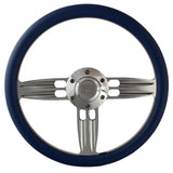 14" Polished Double Barrel Half Wrap - Vinyl