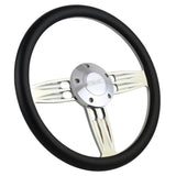 14" Polished Double Barrel Half Wrap - Vinyl