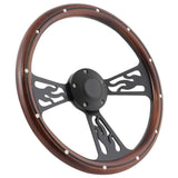 14" Black Flame - Mahogany