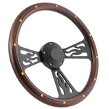 14" Black Flame - Mahogany