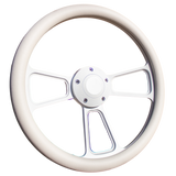 14" White Muscle Half Wrap - Vinyl