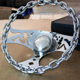 11" Chrome Pin-Up - Chrome Chain