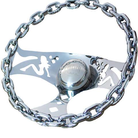 11" Chrome Pin-Up - Chrome Chain