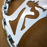 11" Chrome Pin-Up - Chrome Chain