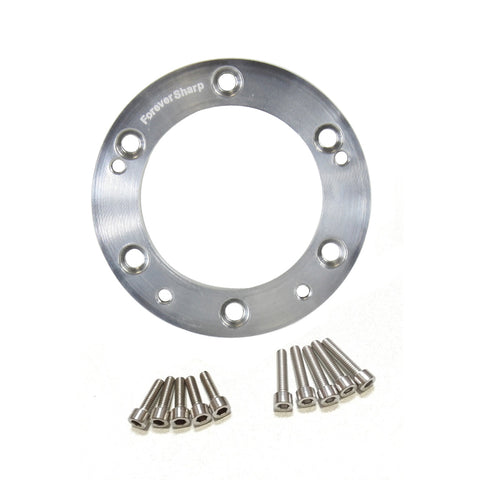 1/2" 5 Hole Wheel to 6 Hole Adapter Conversion Plate - Polished