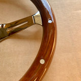 FACTORY 2ND: 14" Chrome Empire - Dark Wood With Rivets - Minor Defects
