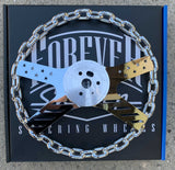 13" Chrome Stars and Stripes - Chrome Chain