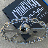 13" Chrome Stars and Stripes - Chrome Chain