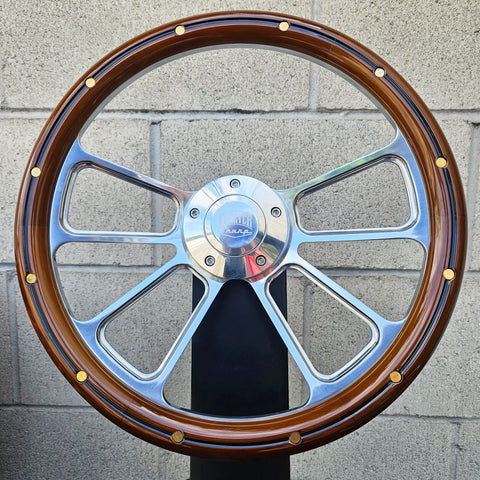 14" Billet Octane - Mahogany