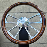 14" Billet Octane - Mahogany