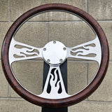 14" Billet Flame Half Wrap- Hydro Dipped