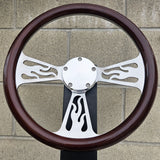 14" Billet Flame - Mahogany