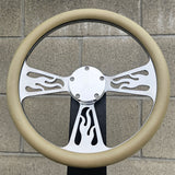 14" Billet Flame Half Wrap- Vinyl