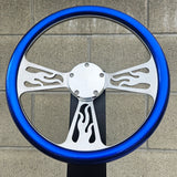 14" Billet Flame Half Wrap- Hydro Dipped