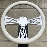 14" Billet Flame Half Wrap- Vinyl