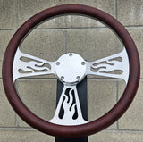 14" Billet Flame Half Wrap- Vinyl