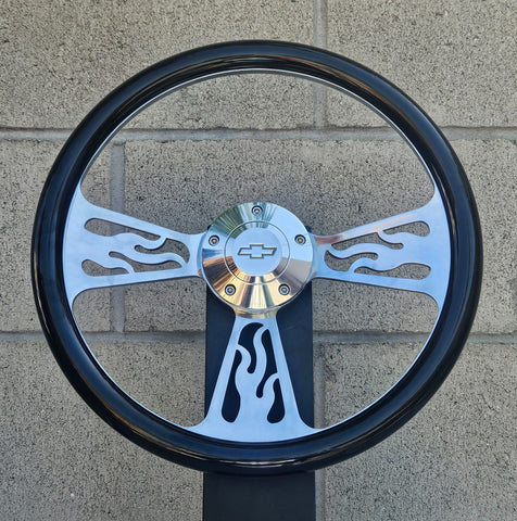 14" Billet Flame Half Wrap- Hydro Dipped