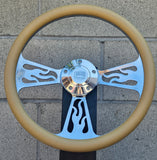 14" Billet Flame Half Wrap- Vinyl