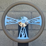 14" Billet Flame Half Wrap- Vinyl