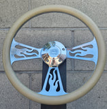 14" Billet Flame Half Wrap- Vinyl