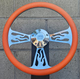 14" Billet Flame Half Wrap- Vinyl