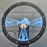 14" Billet Flame - Mahogany