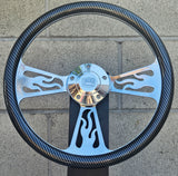 14" Billet Flame Half Wrap- Hydro Dipped