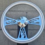 14" Billet Flame Half Wrap- Hydro Dipped