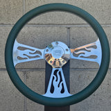 14" Billet Flame Half Wrap- Vinyl